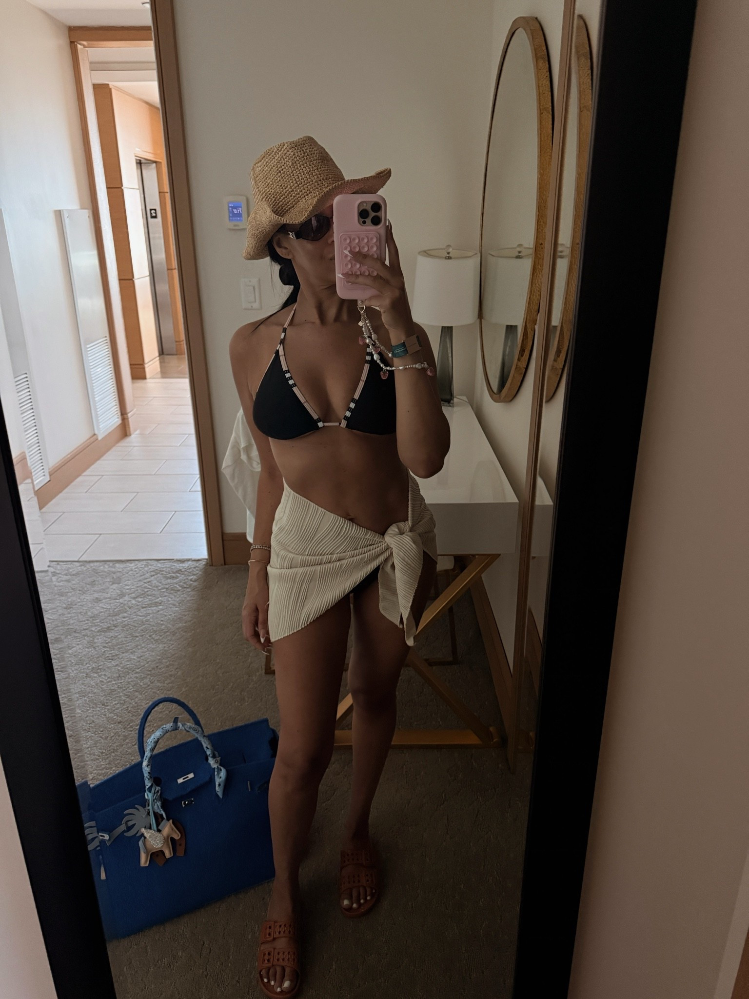 Beach/pool look for vacation. Bikini and sarong are amazon designer looks for less.

#LTKTravel #LTKSwim #LTKPetite