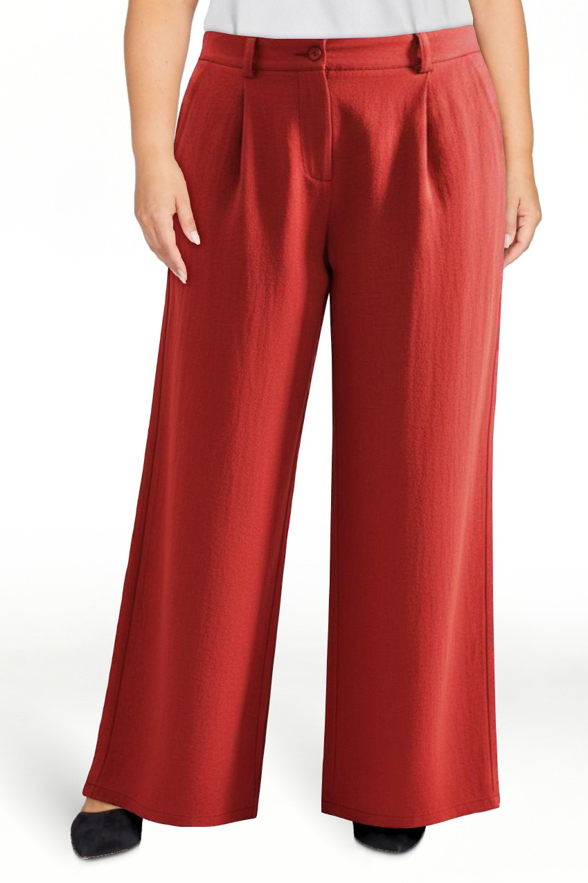 Womens Casual Wide Leg Pants High Waisted Button Down Straight Long Trousers Palazzo Pants | Walmart (US)