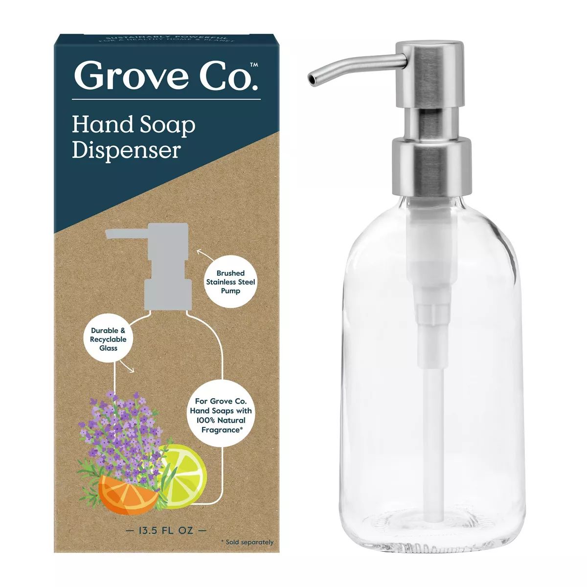 Grove Co. Hand Soap Glass Dispenser | Target