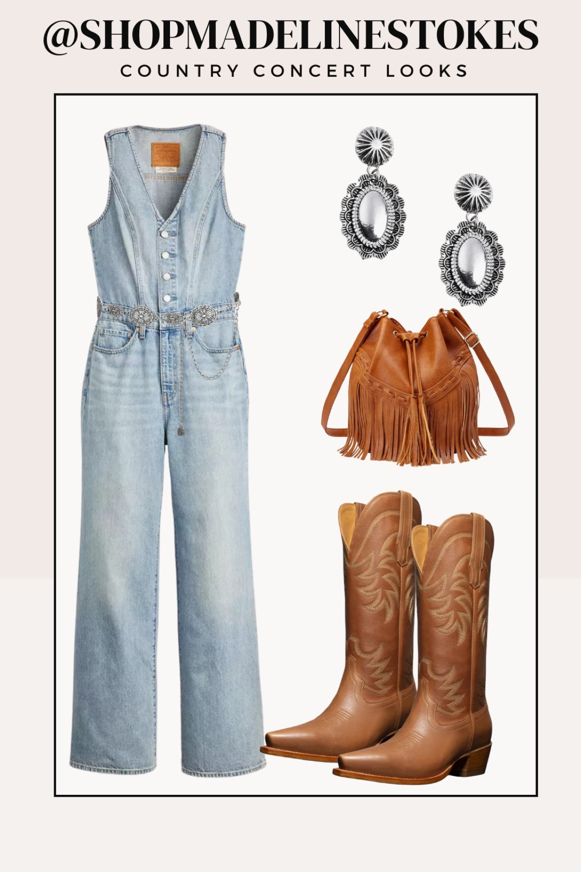 Denim jumpsuit / country concert outfit! 





Country concert, jumpsuit, Levi’s, cowboy boots, western wear 

#LTKFindsUnder100 #LTKFindsUnder50 #LTKStyleTip