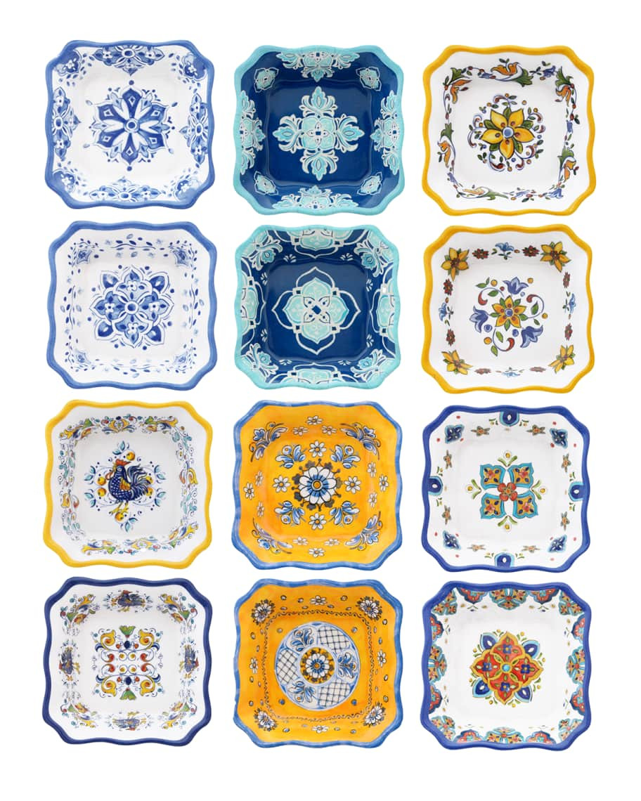 Le Cadeaux Assorted Melamine Condiment Bowls, Set of 12 | Neiman Marcus