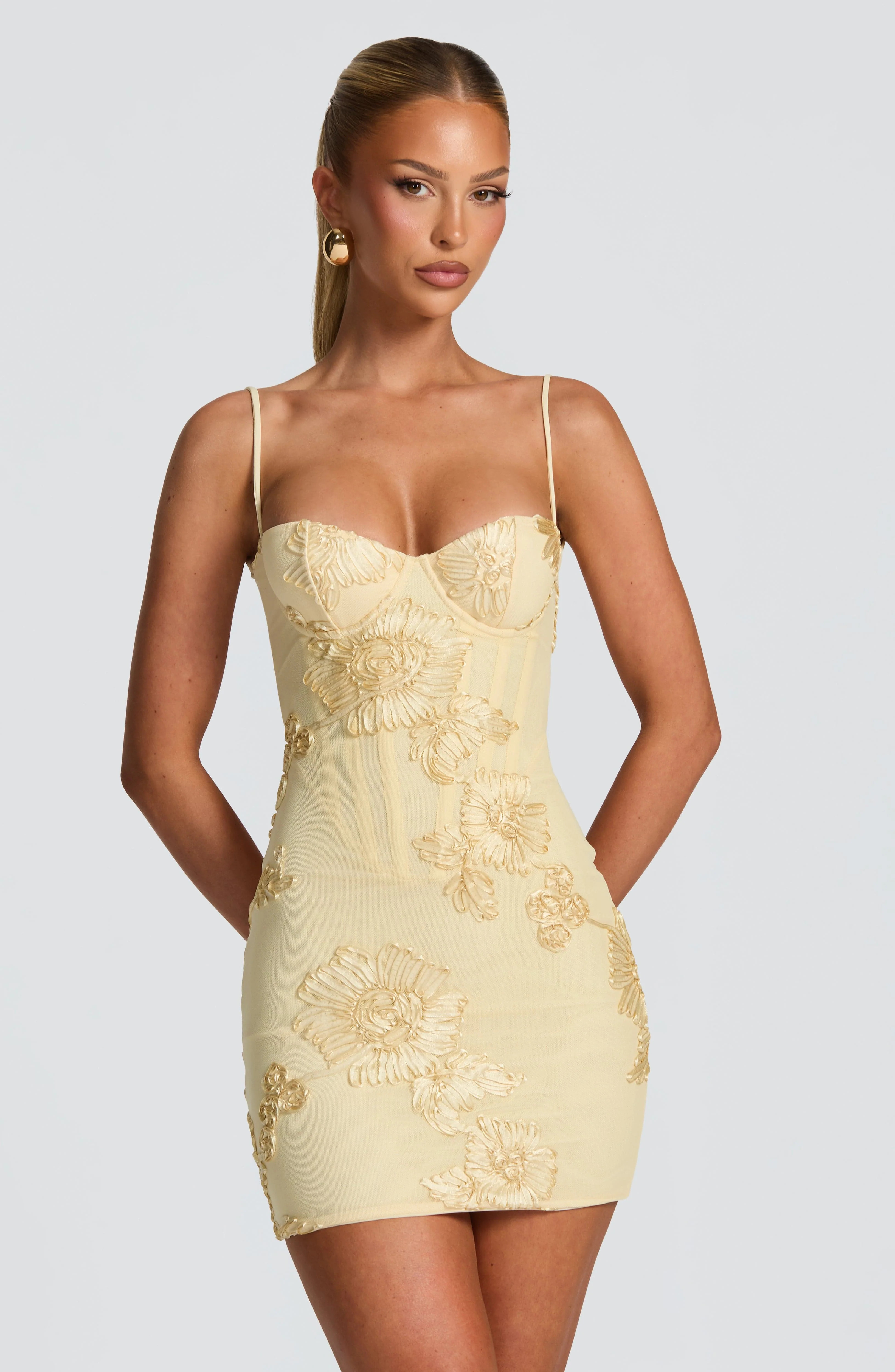 Nefertiti Mini Dress - Lemon | Babyboo (global)