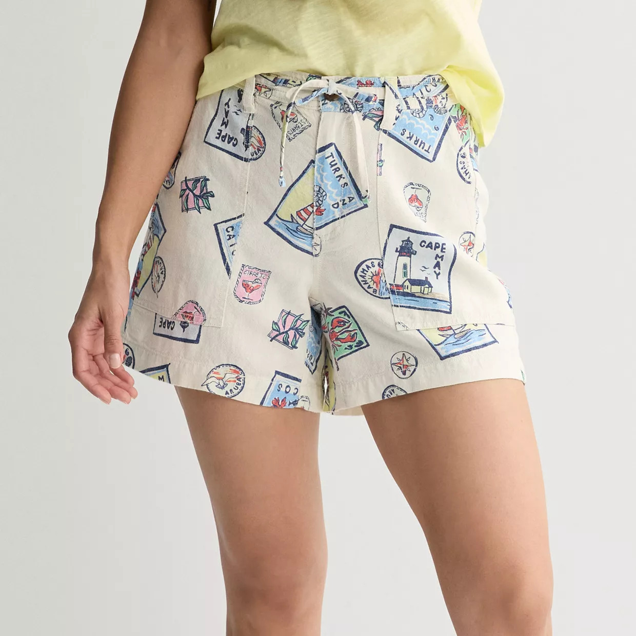 Women's Sonoma Goods For Life\u00ae Mid Rise Linen Shorts | Kohl's