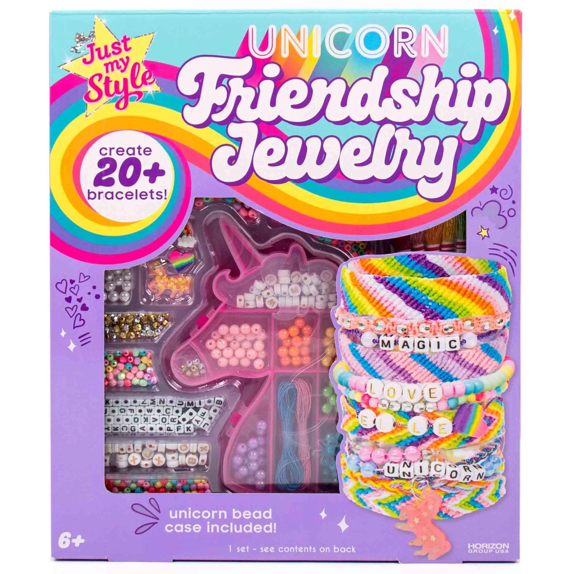 Just My Style Unicorn Friendship Bracelet Making Kit, Child, Ages 6+ | Walmart (US)