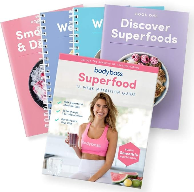 BodyBoss Superfood Nutrition Guide Cookbook. Includes Bonus Smoothie & Dessert Recipe Book | Amazon (US)
