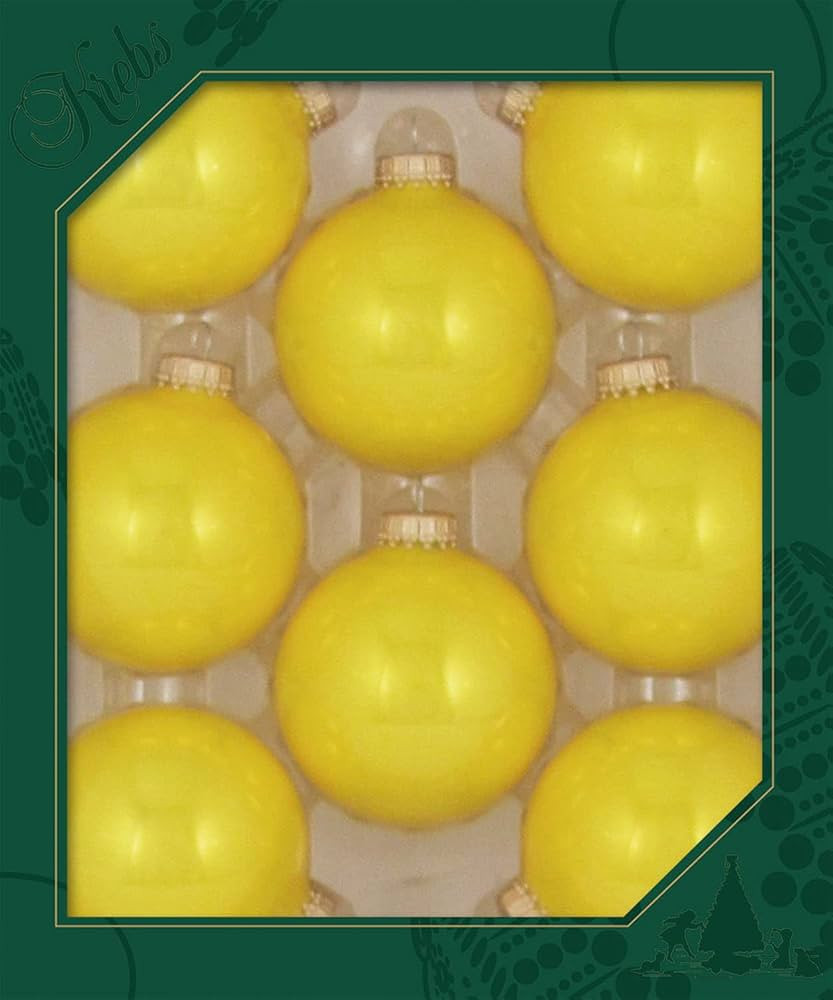 Glass Christmas Tree Ornaments - 67mm / 2.63" [8 Pieces] Designer Balls from Christmas By Krebs S... | Amazon (US)