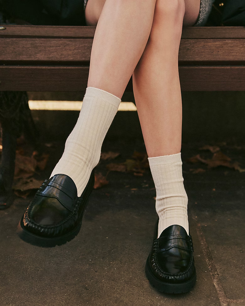 New Winona lug-sole penny loafers in Italian spazzolato leather | J. Crew US