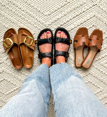 The most worn sandals in my closet!! Each of these styles are very comfortable + can be worn for both dressier or casual occasions 

#LTKshoecrush #LTKfindsunder100 #LTKover40