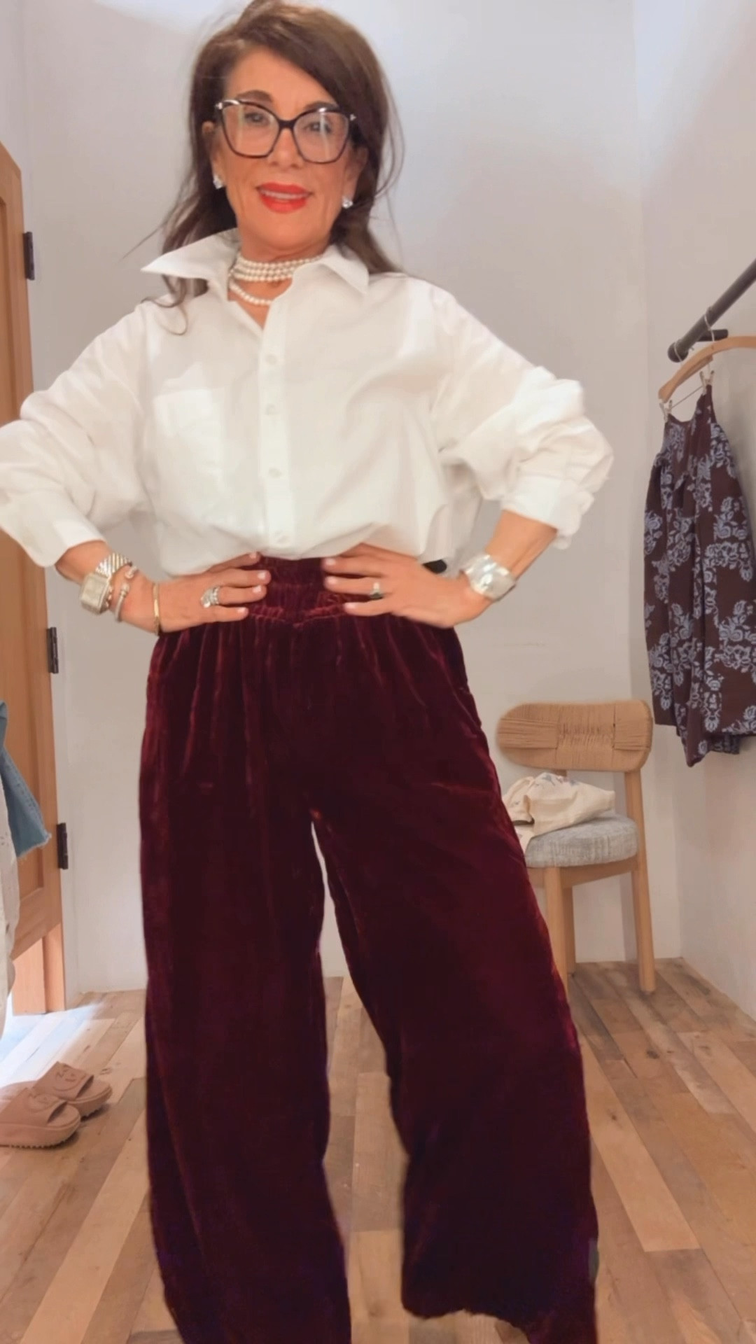 ✨ Get ready for the holiday season with the Somerset Pants from Anthropologie! These pants are inspired by their bestselling dress and feature the softest, most comfortable fabric EVER. With a flattering smocked waist and breezy wide-leg silhouette, they’re perfect for any occasion.

I’m wearing an extra small, and they fit true to size! Don't miss out on these must-haves—your wardrobe will thank you! 💖 #HolidayStyle #Anthropologie #SomersetPants 

#LTKHoliday #LTKParties #LTKWorkwear
