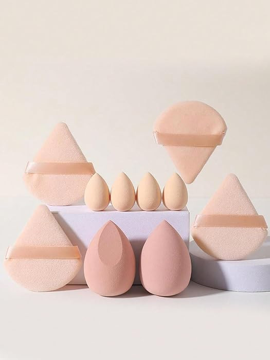 10pcs Makeup Sponges Finger Puff Triangle Cosmetic Applicator for Powder,Liquid,Facial Makeup Too... | Amazon (UK)