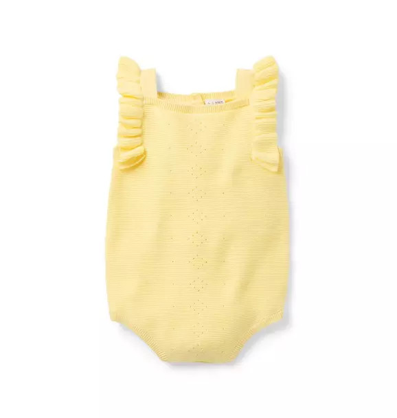 Baby Pointelle Ruffle Romper | Janie and Jack