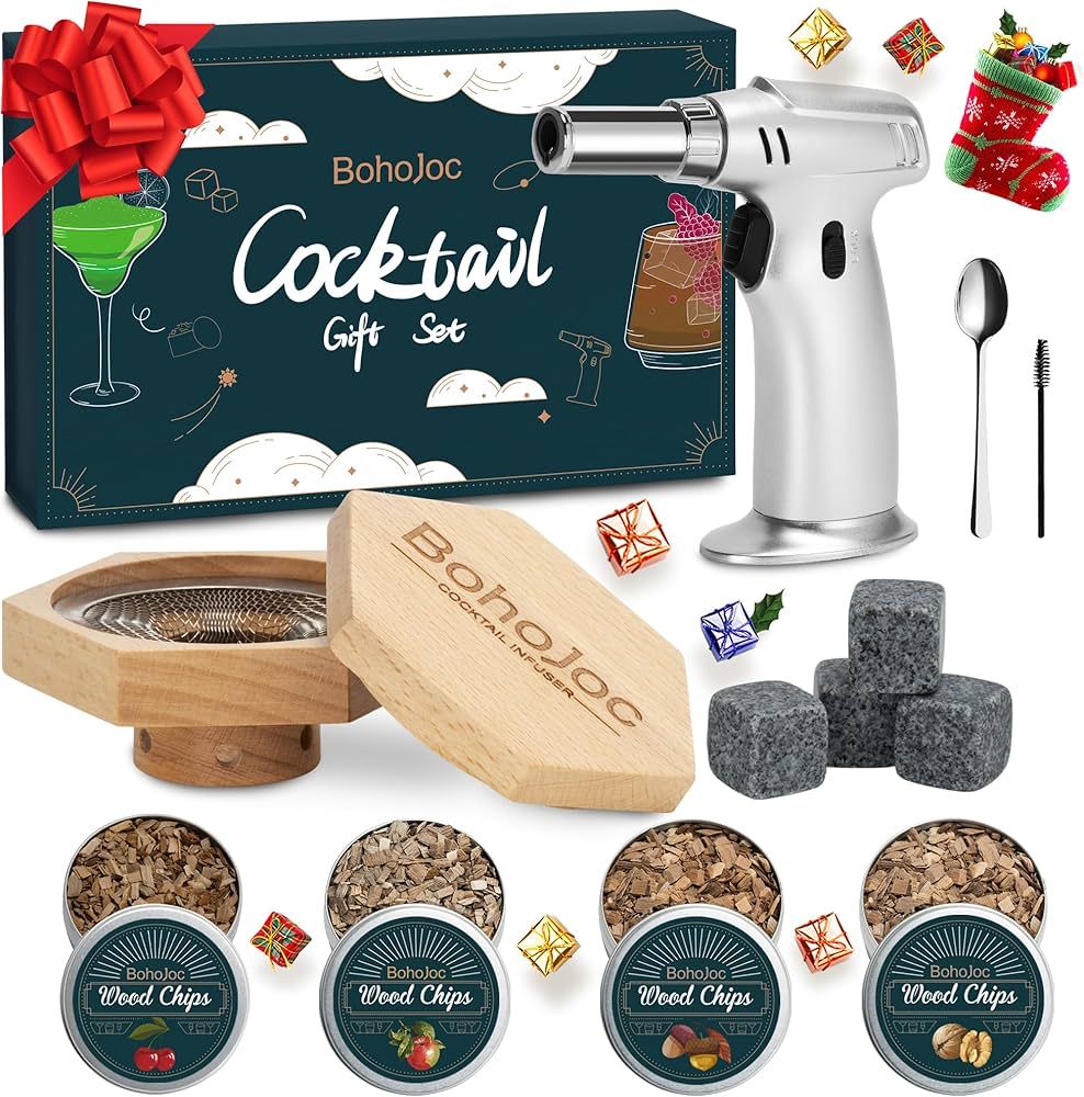 Valentines Day Gifts for Him Boyfriend, Cocktail Smoker Kit with Torch, Gifts for Men Dad Husband... | Amazon (US)