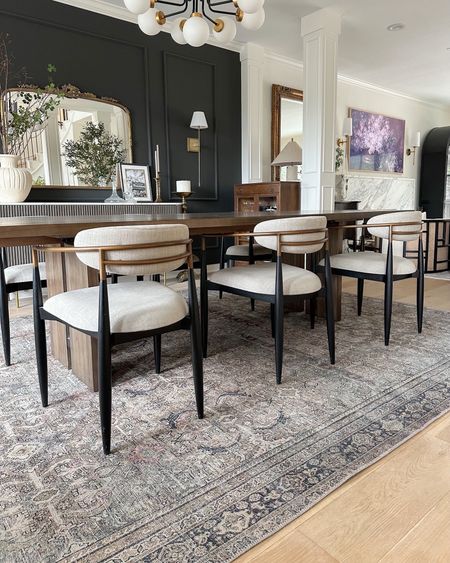 My dining chairs in Cary Linen and dining room rug in Olive/Charcoal! I linked a similar version of these chairs I found on Amazon as well! My exact chairs are very comfortable and have held up so well — worth it!!

#LTKstyletip #LTKfindsunder100 #LTKhome