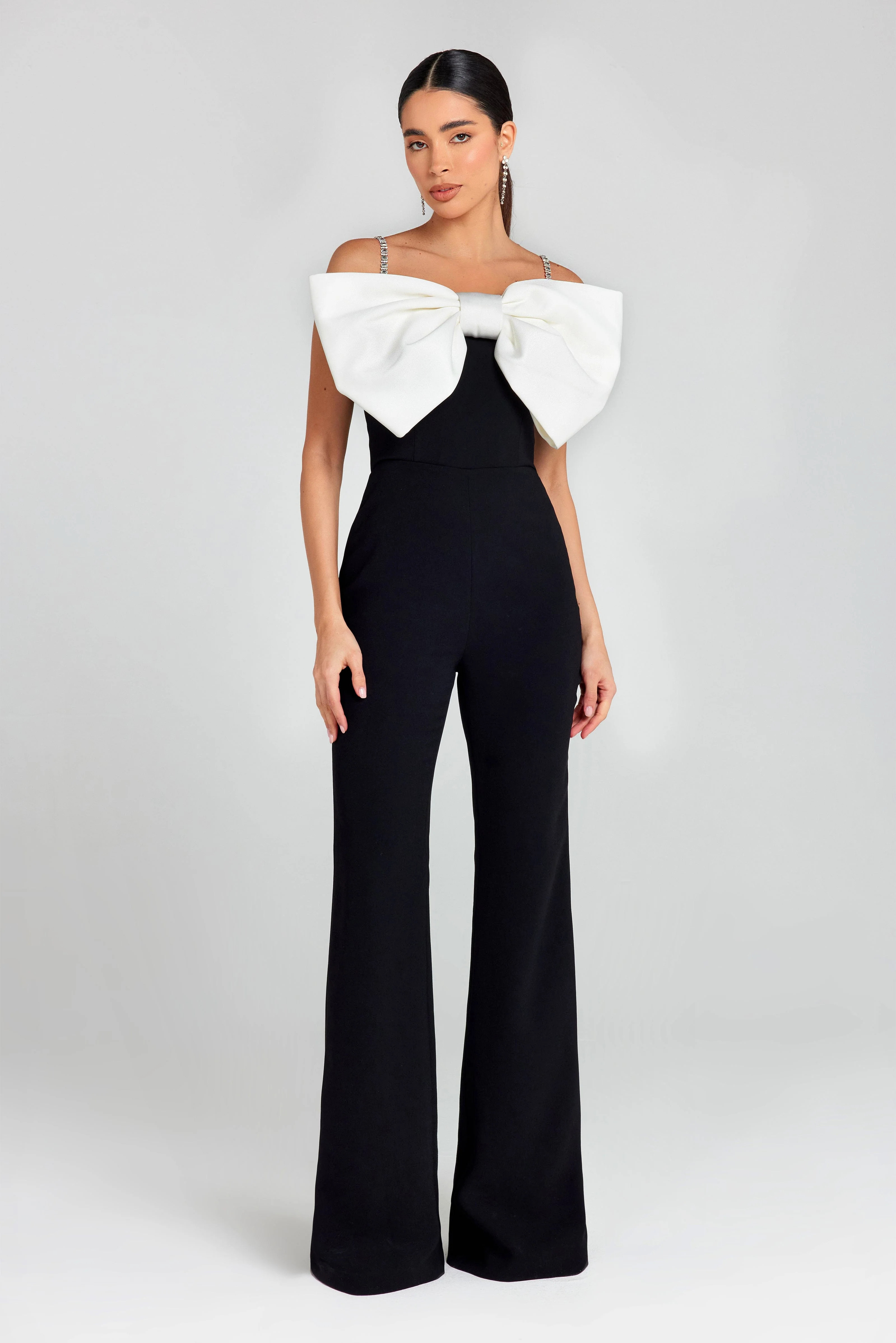 Jenny Bow Jumpsuit | Nadine Merabi