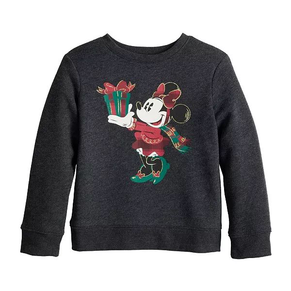 Toddler Girl Disney's Minnie Mouse Holiday Sweatshirt by Jumping Beans® | Kohl's