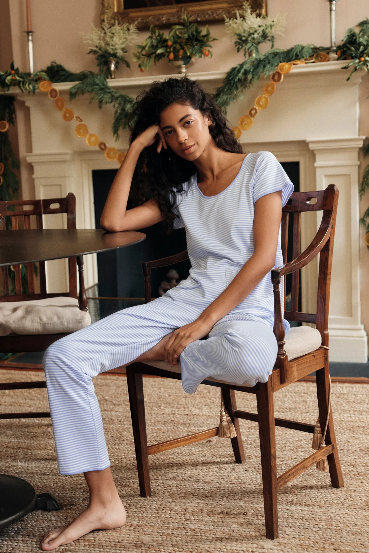 Pima Short-Long Set in Hydrangea | Lake Pajamas