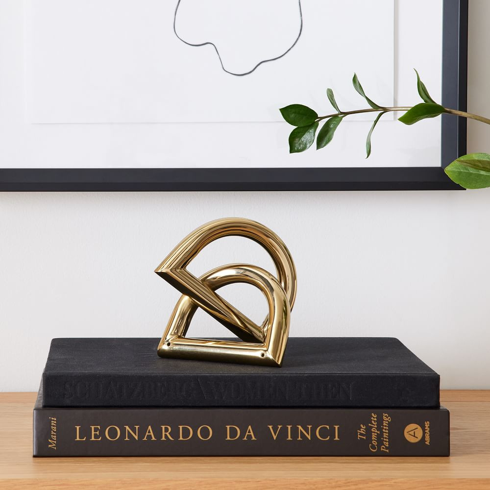 Polished Brass Link Object | West Elm (US)