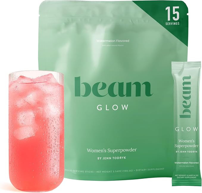 BEAM Glow Hormone Support & Cortisol Supplement for Women - Daily Vitamins for Women with Ashwaga... | Amazon (US)