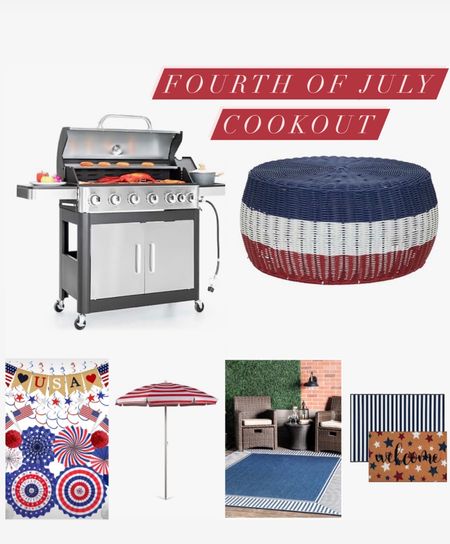 Fourth of July cookout, Fourth of July decor, patio decor, gas grill

#LTKFamily #LTKSeasonal #LTKHome