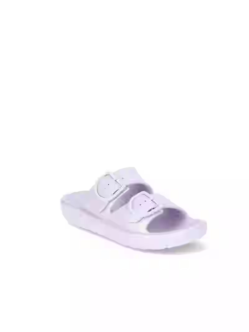 Wonder Nation Girls EVA Double Buckle Sandals, Sizes 13-6 | Walmart (US)