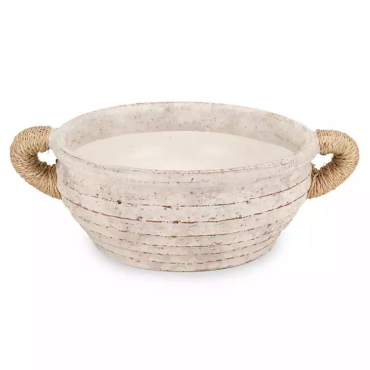 New! Glito Cream Clay Decorative Bowl | Kirklands
