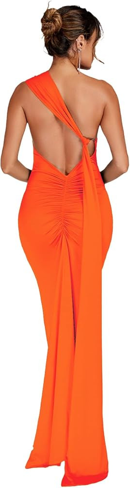 Women Sexy Backless Dress Bodycon Sleeveless Open Back Maxi Dress Going Out Elegant Party Cocktai... | Amazon (US)