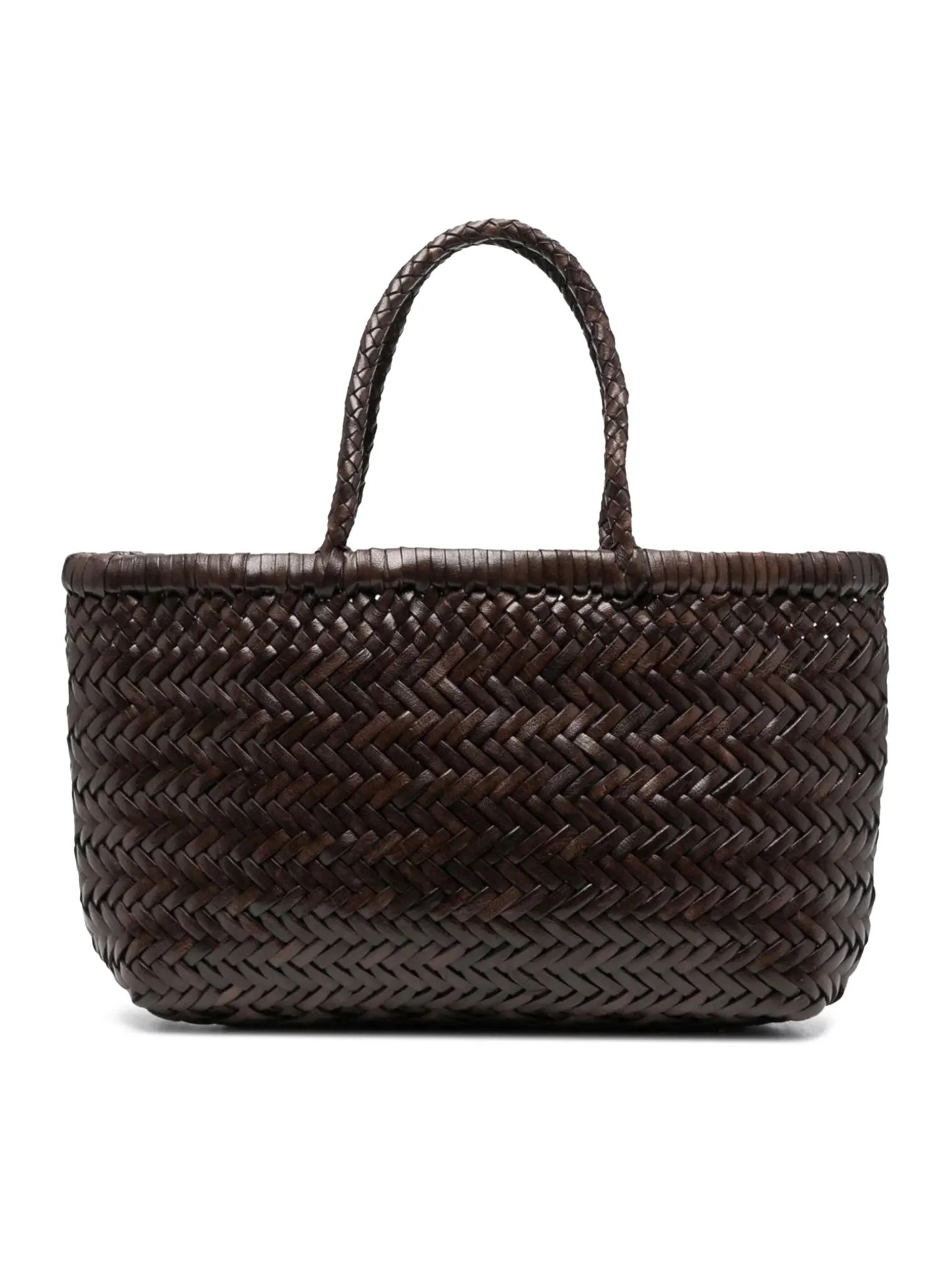 BORSA A MANO MINI FLAT GORA IN PELLE TESTA DI MORO - Dragon Diffusion - Donna | Suitnegozi INT