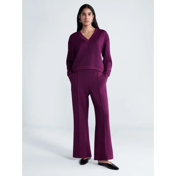 Scoop Women's and Women's Plus V-Neck Sweatshirt, Sizes XS-4X | Walmart (US)