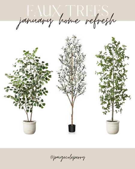 Faux trees! January refresh! 

#LTKhome