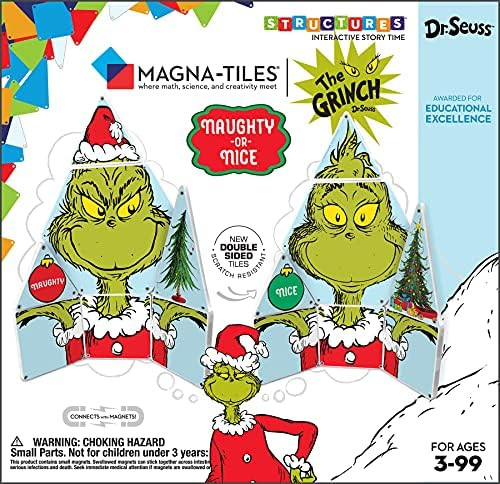 Dr. Seuss The Grinch Magna-Tiles Structure Set, Original Magnetic Building Tiles Making Learning ... | Amazon (US)