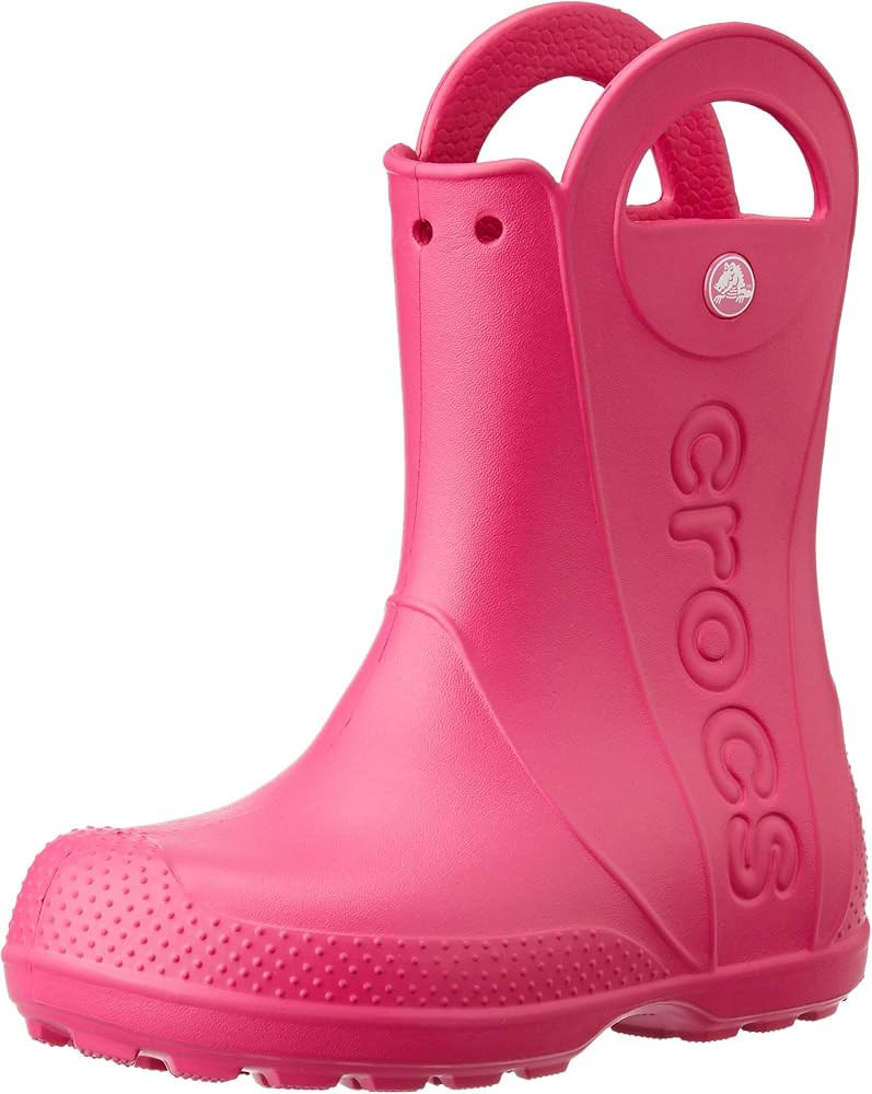 Crocs Kids' Handle It Graphic Rain Pull-On Boot | Amazon (US)