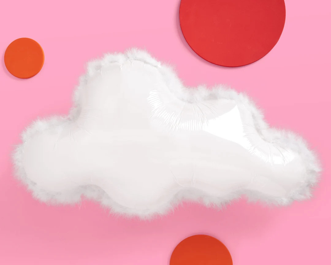 xo, Fetti White Cloud Balloon w/ Feather Trim - 27", 1 pc | Birthday Decor, Bach Backdrop, Baby S... | Etsy (US)