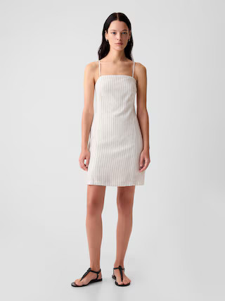 Linen-Blend Mini Dress | Gap (US)