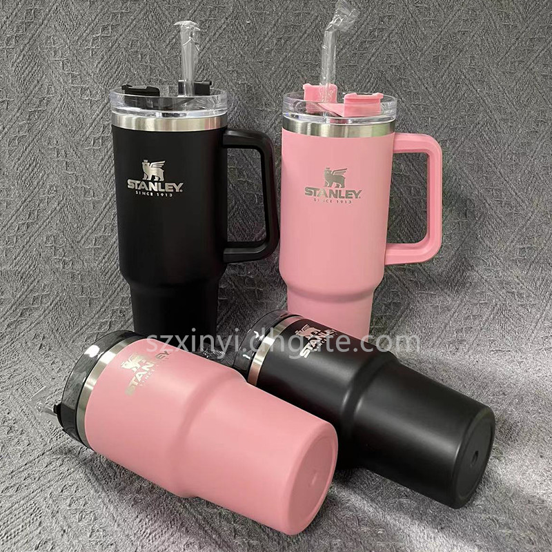 DUPE Target Stanley Cups Pink 20oz/40oz Stainless Steel Tumbler With/No Handle Lid Straw Big Capa... | DHGate