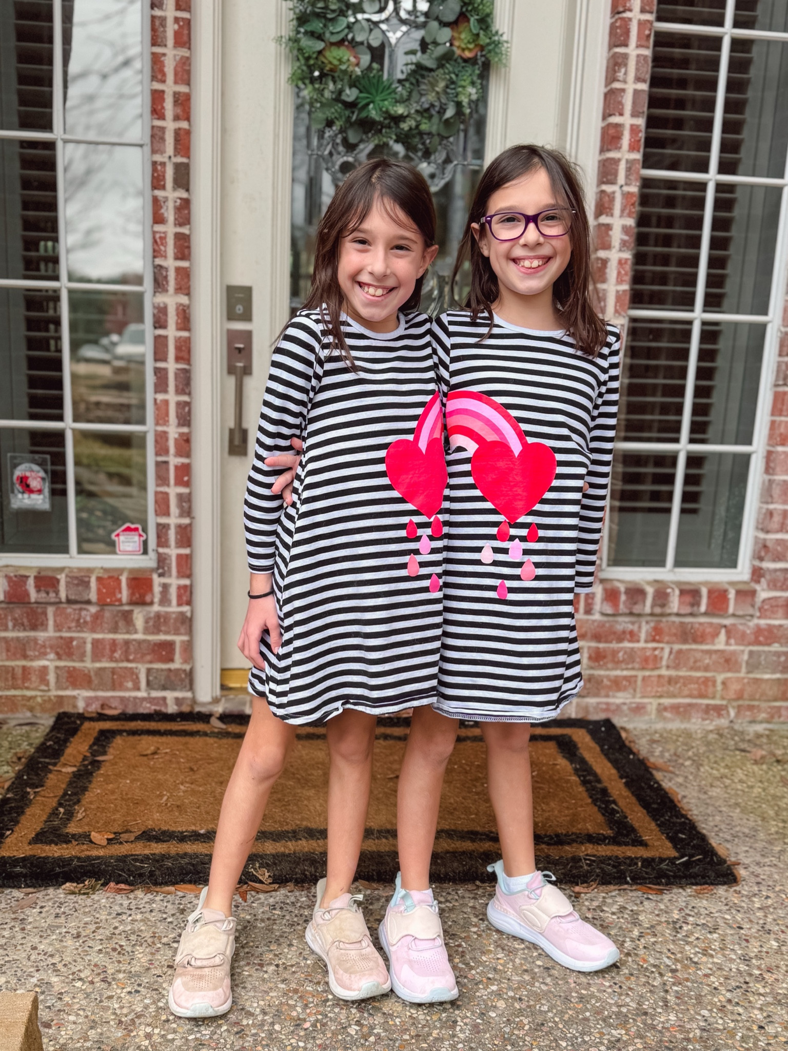 The cutest coordinating heart, rainbow dresses! Cute for spring, even after Valentines Day!

#LTKFamily #LTKKids #LTKSeasonal