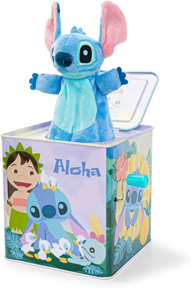 KIDS PREFERRED Disney Baby Lilo and Stitch Classic Jack in The Box Musical Toys for Babies and To... | Amazon (US)