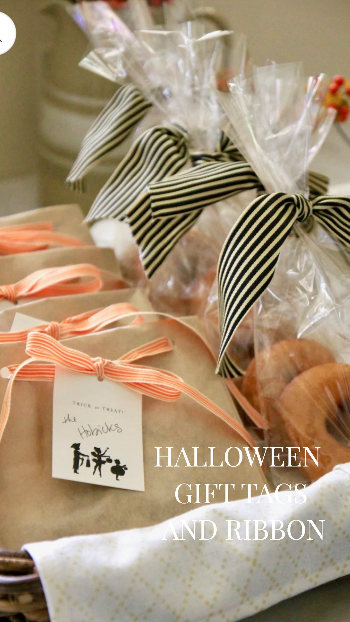 Halloween gift tags and ribbon for boo baskets, boo gifts and any kind of gift wrap needed for Halloween season and entertaining! Halloween gifts, Halloween ribbon 

#LTKFindsUnder50 #LTKFamily #LTKSeasonal