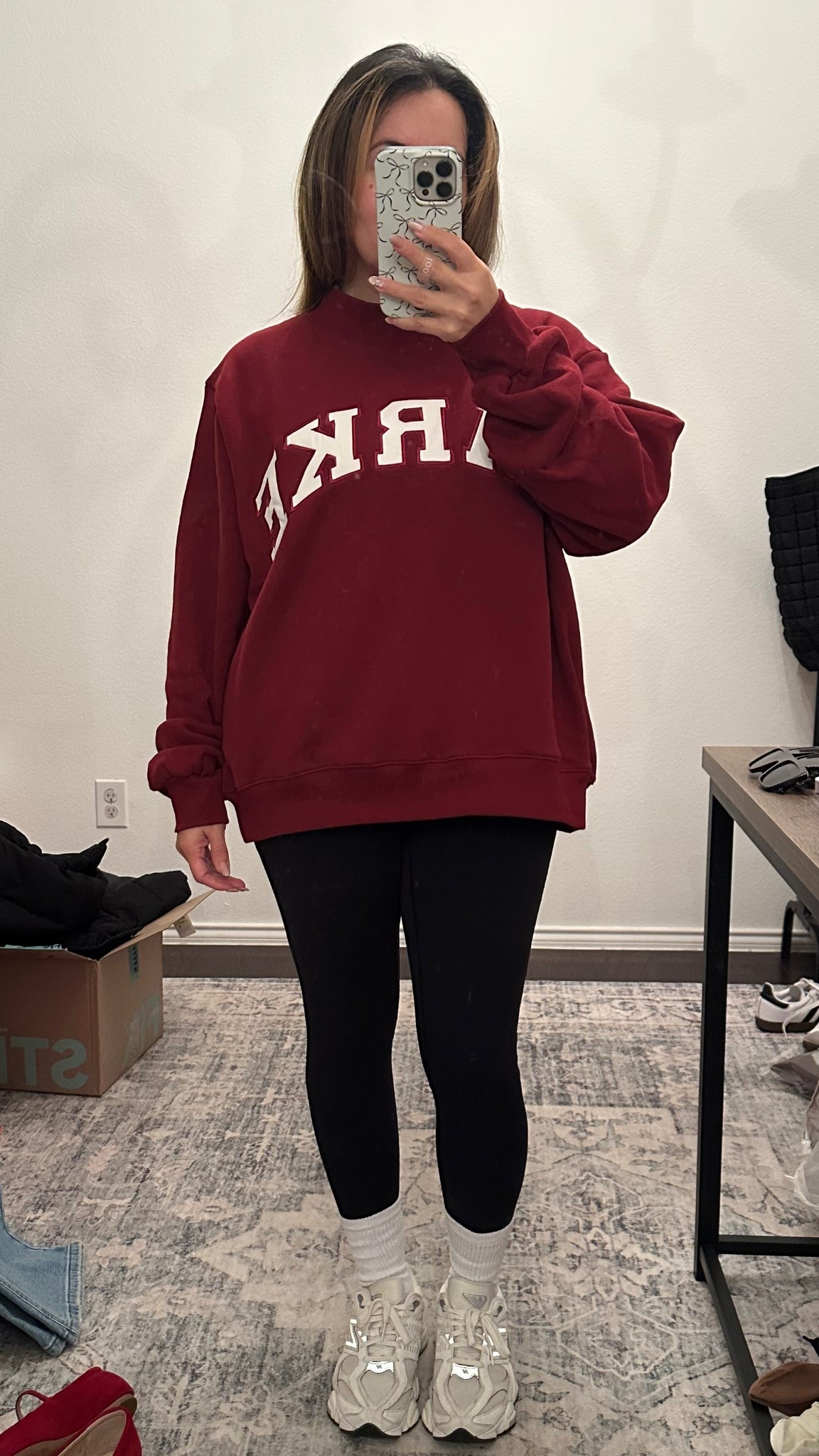 My ootd of the day! Texas is cold so cozy outfit it is! My sweater is out of stock but I found some other colors available linked them below🩷

#LTKmorningroutine #LTKootd #LTKmomlife