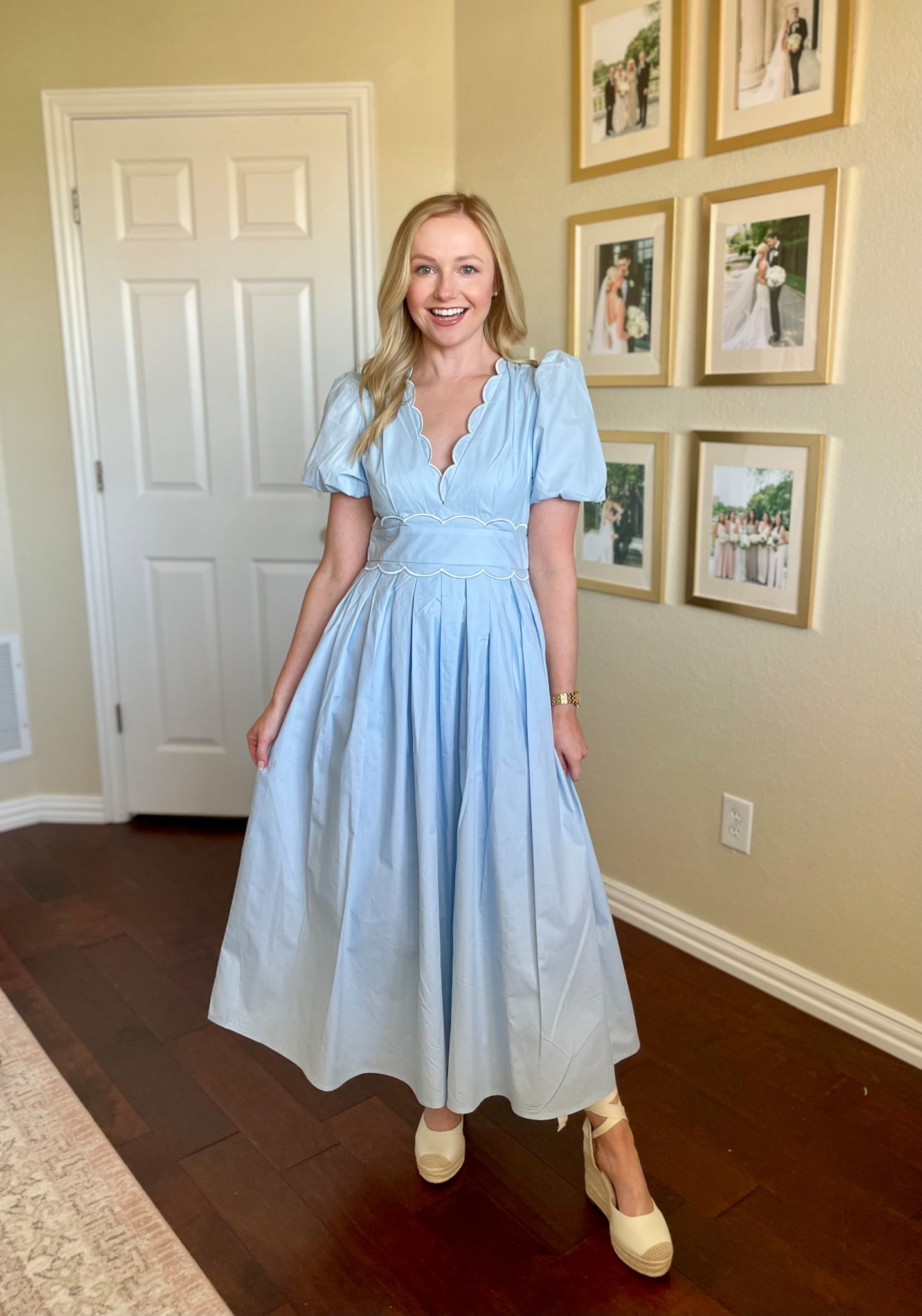 Absolutely in love with the scalloped detail on this dress! Perfect for Easter. Wearing a S, could use an XS! 

#LTKSeasonal #LTKStyleTip #LTKFindsUnder100