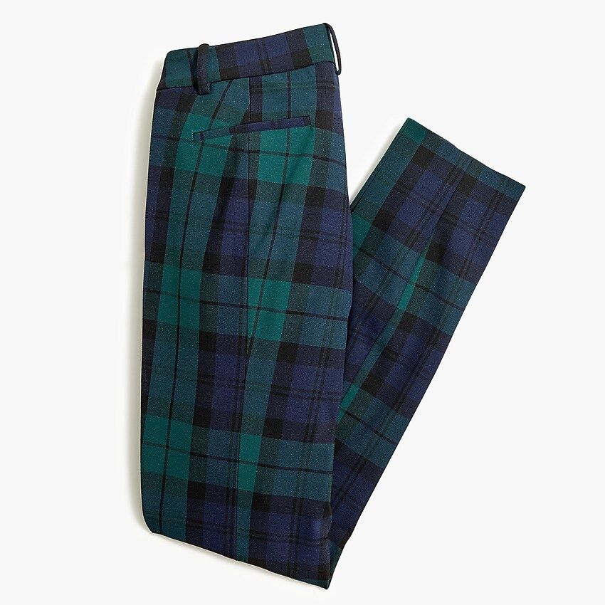 Slim cropped Ruby pant in Black Watch plaid | J.Crew Factory