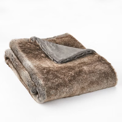 Dexmalle Luxurious Faux Fur Throw Blanket | Target