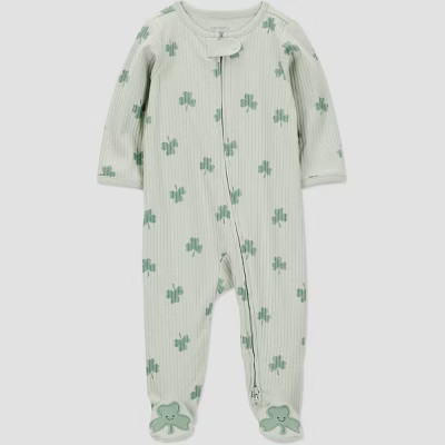 Carter's Just One You® Baby St. Patrick's Day Shamrock Sleep N' Play- Green 9M | Target