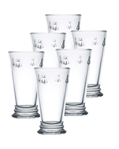 La Rochere Napoleon Bee Double Old Fashioned Tumbler Set of 6 – La Rochere Bee Glassware Sets – Fancy Glassware Drinking Glasses (15 oz) | Amazon (US)