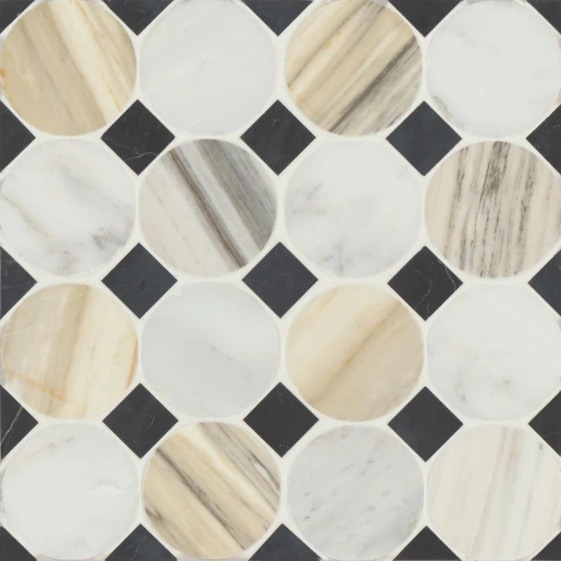 Modni Emery Marble Mosaic Wall & Floor Tile (Set of 10) | Wayfair North America