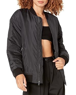 The Drop Women's Oliver Nylon Bomber Jacket | Amazon (US)