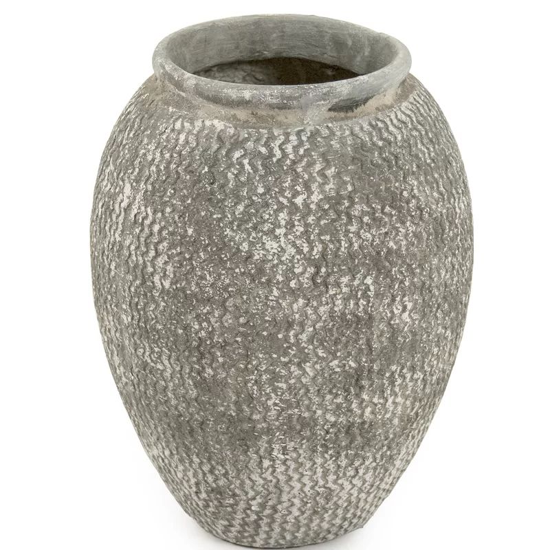 Dillard Gray 16'' Stoneware Table Vase | Wayfair North America