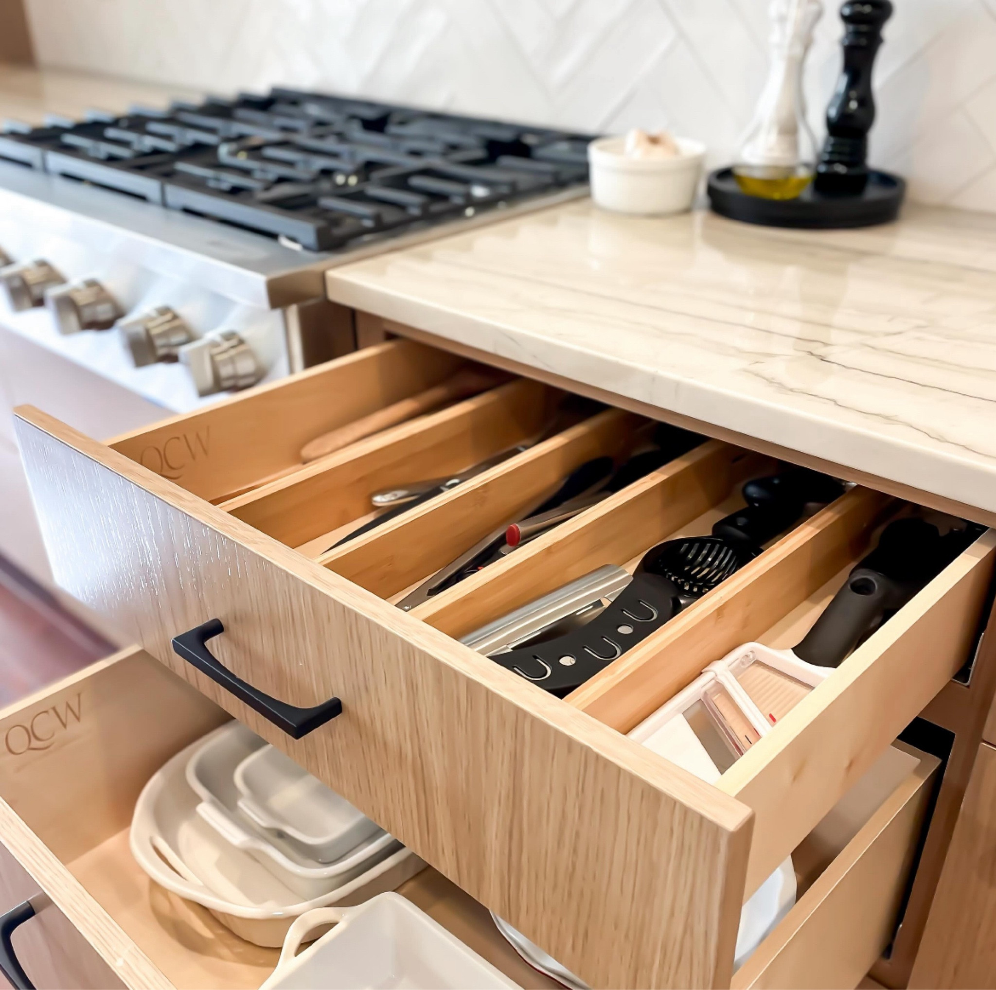 PRODUCT SPOTLIGHT✨

We love using bamboo dividers to create order with kitchen utensils.  These dividers from @spaceaid_official are a kitchen must have.  Spring loaded tension will help keep them in place and keep your spatulas separate from your wooden spoons. 

Check out our LTK for more organizing products and must haves! 


#LTKhome #LTKsalealert #LTKfindsunder50