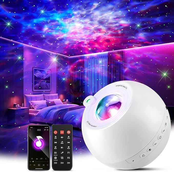 PIKOY 360 Lights Galaxy Projector+15 White Noise Machine Bluetooth,Birthday Gifts for Women 18th ... | Amazon (UK)