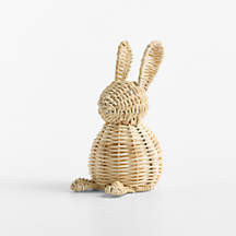 Small Rattan Bunny Decorative Sculpture + Reviews | Crate & Barrel | Crate & Barrel