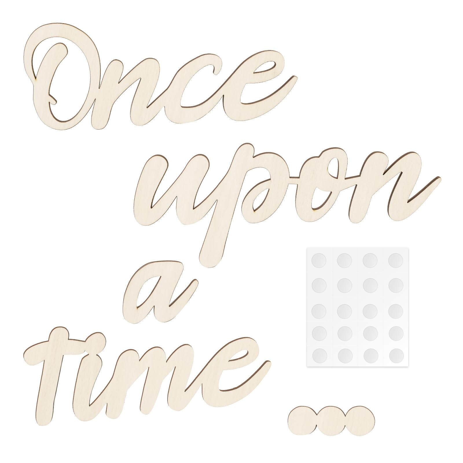 Once Upon a Time Sign, Wooden Reading Corner Decor with 20 Dispensing Glue Once Upon a Time Wall ... | Amazon (CA)